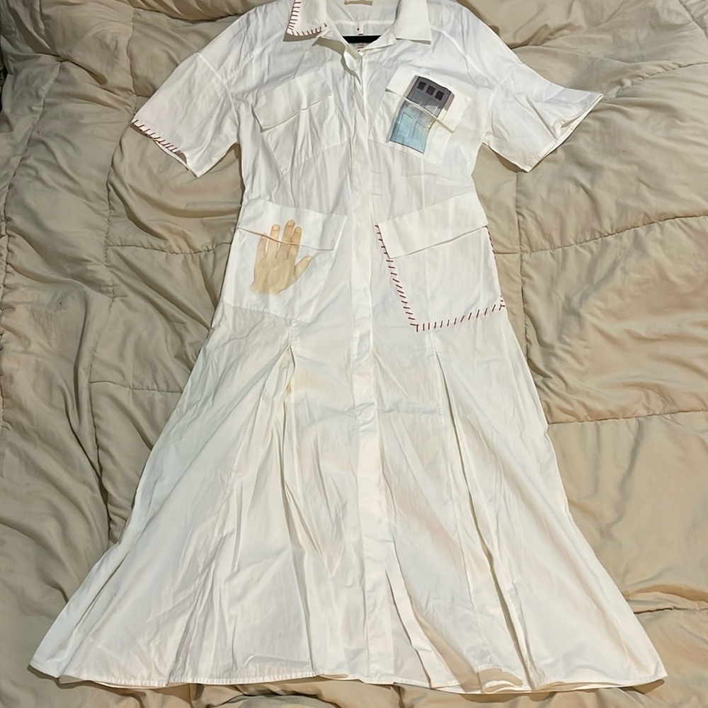 LOROD dress M red stitch